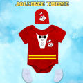FULL SET 3 in 1 Baby Milestone Onesie Romper Fastfood Theme Jollibee Mcdo Mang Inasal Pizza Hut. 