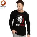 "Money Heist" Printed Full Sleeves T-Shirt. 