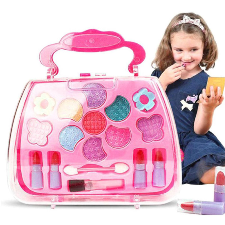 Makeup Kits For Toy for Kids | Toy Cosmetic Pretend Play Kit For Girl Gift with Princess Case Makeup Set Kids Toy