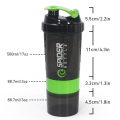 SPIDER GYM BOTTLE SHAKER FOR GYM PROTEIN SHAKE And Multi Purpose GYM WATER  BOTTLE 500ml. 