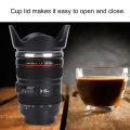 400ml Simulation Camera Lens Cup Stainless Steel Coffee Cup Mug ,. 