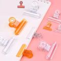 【HOT】 12/30Pcs Plastic Binder Clip Long Tail Clips 22/31/50/63Mm Clamp Paper Clips Hand Book Photos Tickets Organizer Stationery Clips. 
