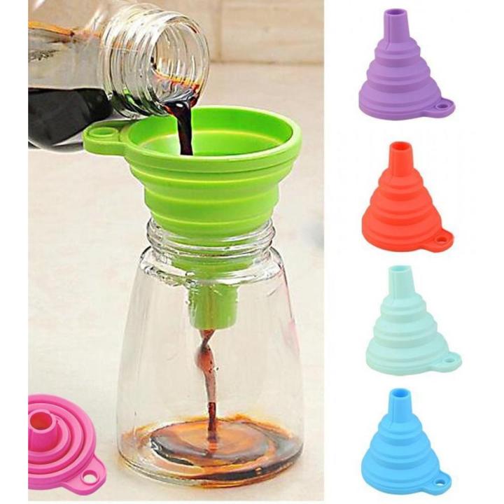 Kitchen%20Gadgets%20Silicon%20Funnel%20Oil%20Funnel%20Water%20Funnel%20Kitchen%20Accessories%20Silicone%20Collapsible%20Funnel%20%20For%20Water%20Bottle%20Liquid%20Transfer%20(Food%20Grade)%20-%201%20Pc%20-%20Image%202