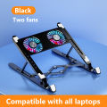 New Laptop Cooler Base Stand Foldable Laptop Cooling Pad Portable Adjustable Notebook Stand for 11-17.3 Inch with 2/4 Fans. 