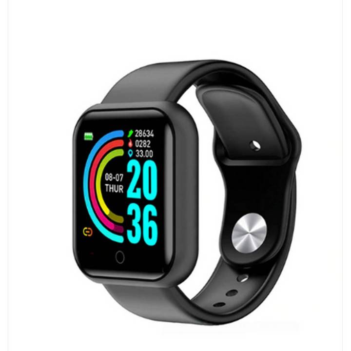 D20 Pro Smart Watch Y68 Bluetooth Fitness Tracker Sports Watch Heart Rate Monitor Blood Pressure Smart Bracelet for Android IOS