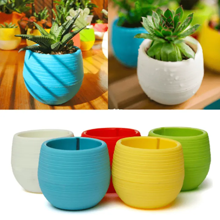 Colorful%20Succulent%20Planter%20Plastic%20Plant%20Flower%20Pot%20with%20Water%20Holders%20for%20Home%20Office%20Living%20Room%20Decoration,%20Mixed%20Colour%20-%20Plants%20not%20Included%20-%20Image%202