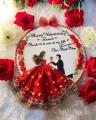 Personalized Handmade Hoop Embroidery Gifts | Customizable Home Decor for Special Occasions (10-Inch) | Birthday Gift For Wife | Valentines Day Gift For Girl Friend | Wedding Gift | Marriage Gift | Affordable Romantic Gifts| Romantic Gift For GF. 