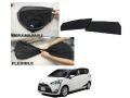 New Toyota Sienta Sun Shades Car Windows Curtains 4 pieces , Fold-able , Jet Black. 