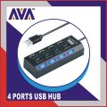 AVA 4 PORTS USB HUB WITH BUTTONS AND LED INDICATOR ON EACH PORT PLUG AND PLAY FOR MULTIPUPOSE USE AVA 4 PORTS USB HUB WITH BUTTONS AND LED INDICATOR ON EACH PORT PLUG AND PLAY FOR MULTIPUPOSE USE. 