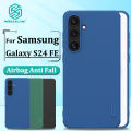 Nillkin Hard PC + TPU Case for Samsung Galaxy S24 FE Phone Cases Luxury Frosted PC + TPU Hard Protection Back Cover. 