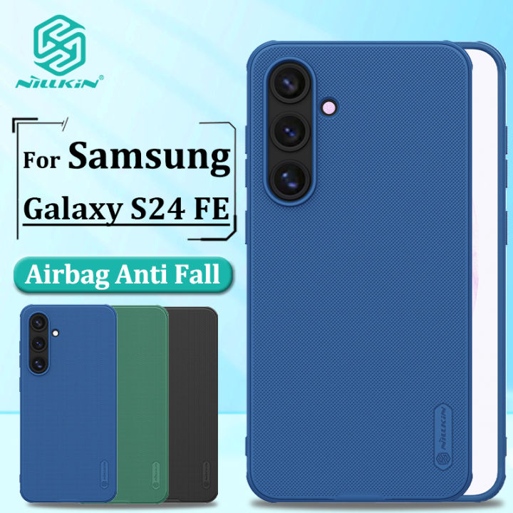 Nillkin Hard PC + TPU Case for Samsung Galaxy S24 FE Phone Cases Luxury Frosted PC + TPU Hard Protection Back Cover