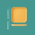 10 Pieces Household Food Grade Plastic Plate Spit Bone Dish Set  Square For Dining Table. 