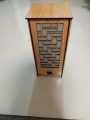 Table Lamp, Wooden Square Laminated MDF, Laser Cut, Home Decor. 