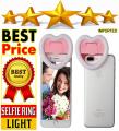 Selfie Ring Light, Heart Shaped Ring Camera Light with Makeup Mirror and Phone Stand Compatible iPhone Samsung MacBook Smart Phones Tablets. 