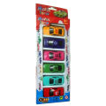 6 Pcs Racing Free Wheel Plastic Car Vehicle Toy Set For Kids Boys Girls Baby Cars Toys Set. 