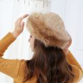 Warm Thick Cap Women Hat Beanie Mongolian Men Winter Faux Fur Suede Fluffy Snow Cap. 