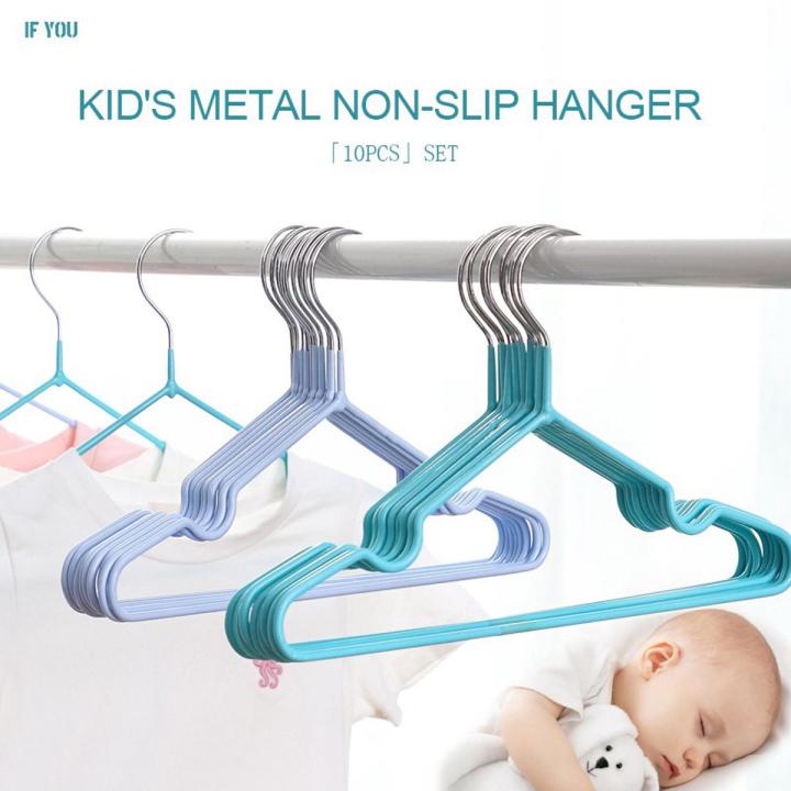Metal Hangers For Kid Non-Slip Hanger 1Set(10Pcs)