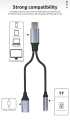 UGREEN SY-C02 2in1 DAC  adapter USB-C to USB-C / 3.5  mm mini jack - black. 