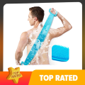 Back Scrubber for Shower 30 inches for Choosing Inmorven Bath Body Brush Silicone Back Brush Extra Long Exfoliating Body Scrubber With Handle for Men and Women.. 