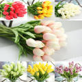 Lifelike tulips Elegant Beautiful touch tulips Vibrant colors High-quality Artificial flower bouquet for Bridal bouquet Home decor Wedding centerpiece Floral arrangement Gift for loved ones. 