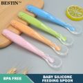 Baby Silicone Feeding Spoon, Baby Accessories, Spoon For Babies, Silicone Spoon For Babies, New Born BPA Free Silicone Eating Spoon Baby Spoon Super Soft Infants Silicone Spoon. 