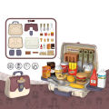 Role Play Toy Multifunctional Hamburger Hand Bag Role Play Supplies. 