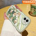 YIWESAN For VIVO S1 Case Cartoon 3D Tulip Flower Lovely Cream Wave Border Fashion Transparent Phone Case Simple Camera Lens Protective Silicone Shockproof Clear Soft Case. 