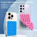 Pack 4 Double-Sided Silicone Suction Phone Case - Suction Cup Phone Holder | Sticky Phone Grip Mount With 24 Suction Cups | Anti-Slip Silicone Suction Phone Case Mount. 