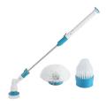 Household Electric Scrubber Brush Adjustable Turbo Cleaning Tool Waterproof Cordless Transparent Bathroom Kitchen. 