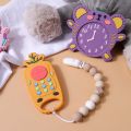 TYRY.HU 1Pc Baby Silicone Teether Remote Control Shape Teether Rodent Gum Pain Relief Teething Toys Sensory Educational for Kids. 