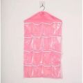 16 Pocket Durable Clear Door Fordable Wardrobe Storage Organizer Hanging Bag. 