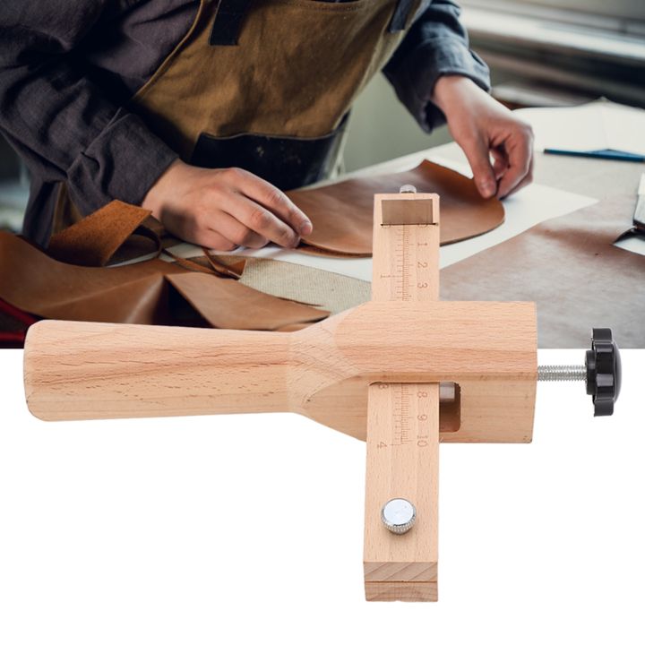 Leather Strap Cutter Adjustable Strip Craft Cutting Tool with Clear Scale for DIY