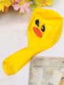 PACK OF 100 -18 Inch Tweety Face Pearl Shape Party & Decoration Balloons - Yellow. 