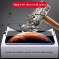 Biruiqu 2Pcs For Infinix Zero X X Pro 9H 2.5D Full Cover Tempered Glass Screen Protector Film Black. 