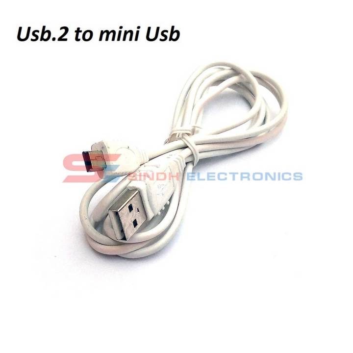 Mini Usb Wii Usb Connection USB To Mini USB Cable (White)