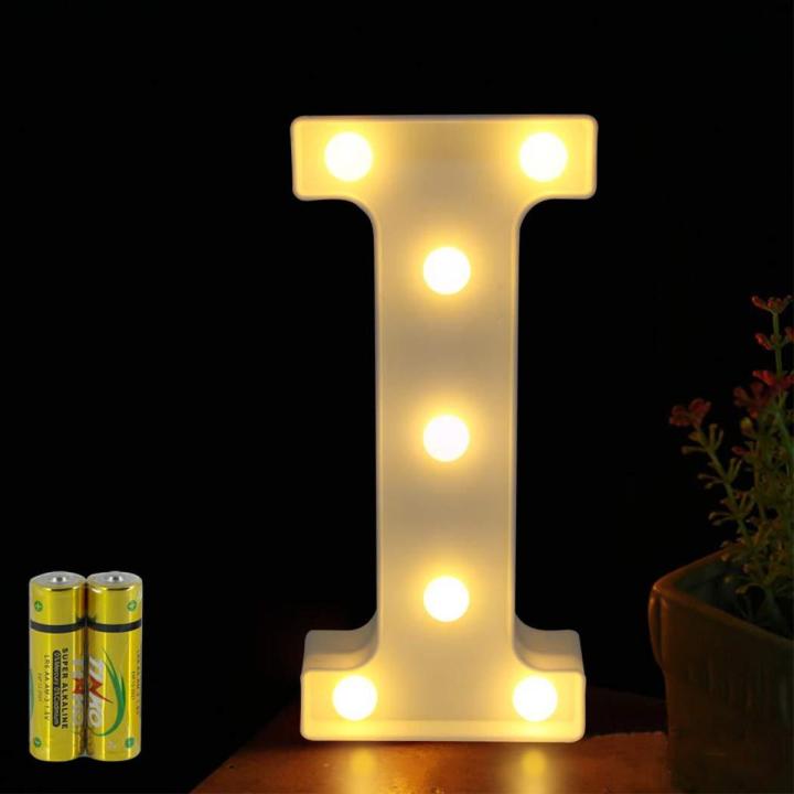 Light Up Letters,Alphabet LED Letter Lights Warm White Night Light Letters for Home Party Bar Wedding Festival Decorative (1 Piece) A TO Z  ALPHABET IS  AVAILABLE