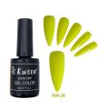 Neon Bright Yellow Colors Gel Nail Polish Led Lamp Gel Lacquer Long-Lasting Semi Permanent Gel Nail Polish. 