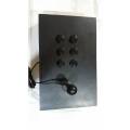 Smooth Usb Game Controller Customized Black Wooden Box Panel  Joystick 6 Buttons Game Arcade. 