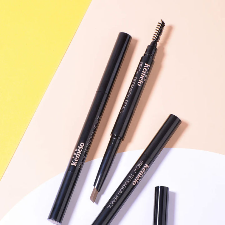 Four-corner Refill Eyebrow Pencil(Kemelo) Clear Lines Waterproof and Sweat-proof Good Painting Cosmetics Makeup Free Shipping