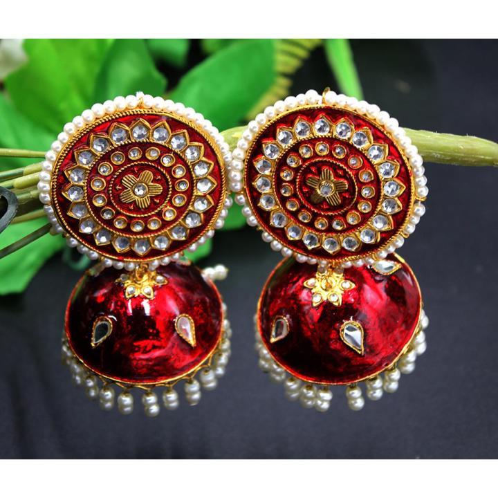 Big Round Jhumky Jhumka with Pearl for Women, Girl and Her