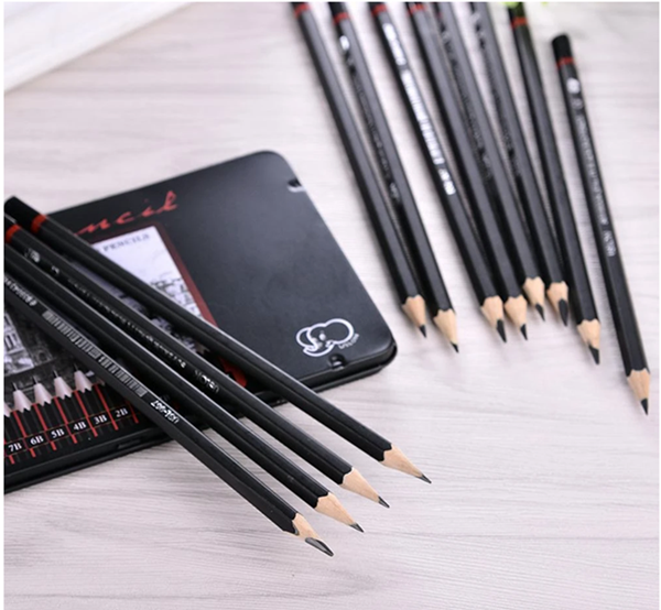 Pack of 12  USLON Graded Pencil for Sketching Drawing Drafting ( Sketching Pencils )