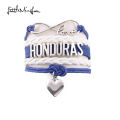 Little MingLou Infinity love Honduras Bracelet heart charm leather wrap men bracelets bangles for women jewelry Tourism gift. 
