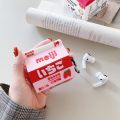 3D Summer Drinks Strawberry Banana Milk For Apple AirPods 2 Pro Case Silicone Headphone Wireless Bluetooth Earphone Cover. 