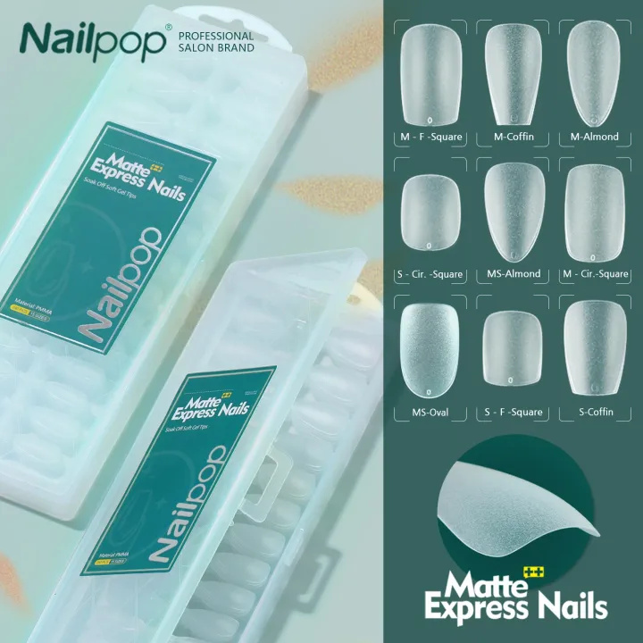 NAILPOP%20240pcs%20Matte%20Nails%20NO%20Polishing%20Press%20on%20False%20Nails%20Medium%20Short%20Design%20High%20Matt%20Soft%20Gel%20Nail%20Tips%20for%20Extension%20-%20Image%207