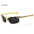 VEITHDIA Aluminum Magnesium Sport Sunglasses Polarized Men Coating Mirror Driving Sun Glasses oculos Male Eyewear Accessories. 