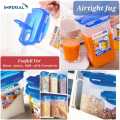 Imperial Aqua Fridge Door Water Jug with Handle BPA Free Plastic Pitcher with Flip Top Lid Perfect for Making Teas and Juices, 1.5Ltr , 1.7Ltr , 2Ltr  Blue. 