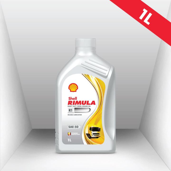 Shell Rimula R1 (SAE-50) 1L, Heavy-duty Diesel Engine Oil, Truck Oil