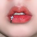 Punk Nose Ring Stainless Steel T Shaped Lip Ring Heart Star Clip on Non Body Piercing Hoop Women Men. 