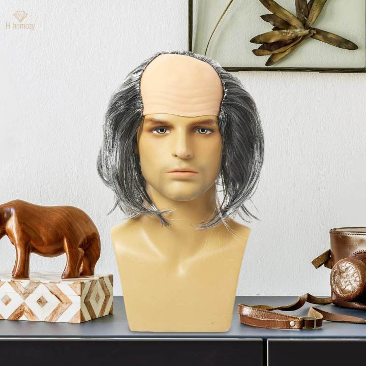 Old%20Man%20Balding%20Cap%20Balding%20Crazy%20Scientists%20for%20Theme%20Parties%20Halloween%20gray%20straight%20hair%20-%20Image%204