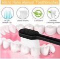 Nano Toothbrush for Sensitive Teeth and Gums Care, Extra Soft Silko Toothbrush for Adults and People with Braces. 